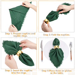 100Pcs Column Iron Napkin Rings&nbsp;AJEW-GO0004-82B