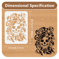 PET Hollow Out Drawing Painting Stencils&nbsp;DIY-WH0673-036