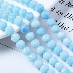 Opaque Baking Paint Glass Beads Strands&nbsp;EGLA-N006-004D