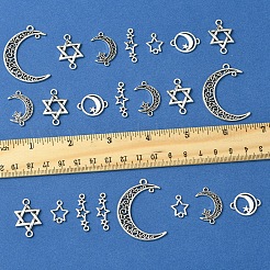60Pcs 6 Styles Tibetan Style Alloy Link Pendants&nbsp;TIBE-FS0003-22