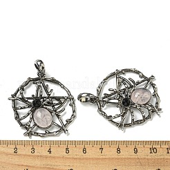 Natural Rose Quartz Pendants&nbsp;G-P547-05AS-05