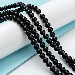 Natural Black Onyx Beads Strands&nbsp;X-G-Z024-01C