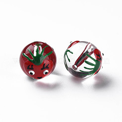 Transparent Glass Enamel Beads&nbsp;GLAA-N049-008