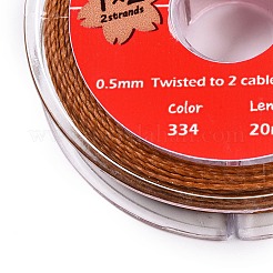 2-Ply Round Waxed Cotton Thread Cords&nbsp;YC-T004-01A-09