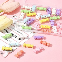 40Pcs UV Plating Opaque Acrylic Beads&nbsp;OACR-FS0002-27