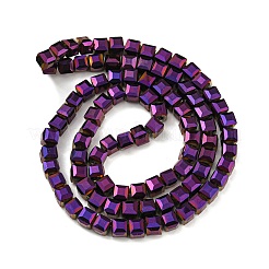 Electroplate Glass Beads Strands&nbsp;EGLA-D018-6x6mm-84