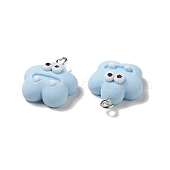 Opaque Resin Pendants&nbsp;RESI-E024-07P-02