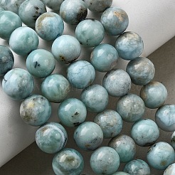 Natural Larimar Beads Strands&nbsp;G-B156-A01-8mm