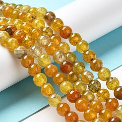 Natural Dragon Veins Agate Round Bead Strands&nbsp;G-J303-18-6mm