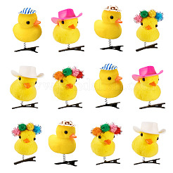 12Pcs 3 Styles Wool with Alligator Hair Clips for Girl&nbsp;PHAR-TA0001-21
