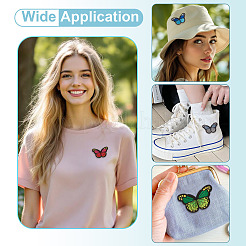 1Bag Polyester Embroidery Cloth Iron On/Sew On Patches&nbsp;DIY-TA0013-52