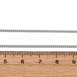 1.5MM 304 Stainless Steel Curb Chain Necklaces&nbsp;NJEW-T016-28P