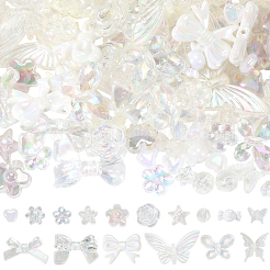 160Pcs 16 Styles Mixed Styles Acrylic Beads&nbsp;OACR-PA0001-77A