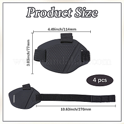 4Pcs Polyester & PVC Protection Shifter Cover for Motorcycle & Bike Riding&nbsp;AJEW-GF0013-50