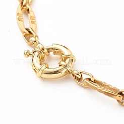304 Stainless Steel Oval Link Chain Necklaces&nbsp;NJEW-JN03417-01