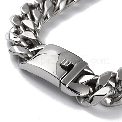 Non-Tarnish 304 Stainless Steel Cuban Link Chain Necklaces&nbsp;NJEW-P288-13P