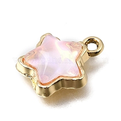UV Plating Alloy and Glass Pendants&nbsp;GL-CBA6CEF-01G