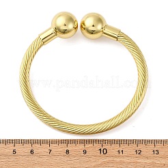 Brass Cuff Bangles&nbsp;BJEW-Q060-02G