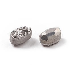 Electroplate Natural Druzy Agate Cabochons&nbsp;G-A205-20B