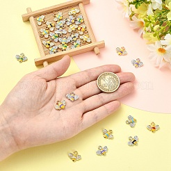 30Pcs 2 Colors Alloy Enamel Charms&nbsp;ENAM-YW0008-97