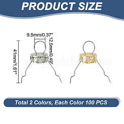 200Pcs 2 Colors Aluminum Round Ornament Cap&nbsp;FIND-AR0004-87B