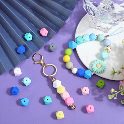 60Pcs 10 Colors Food Grade Eco-Friendly Silicone Beads&nbsp;SIL-SP0001-05