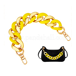 Acrylic Twisted Chain Bag Handles&nbsp;FIND-WH0441-55A