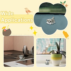 20Pcs 4 Styles Mini Resin Dog Ornaments&nbsp;RESI-CJ0004-85