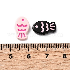 Fish Spray Painted Alloy Enamel Beads&nbsp;FIND-C075-04