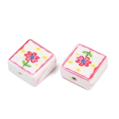 Printed Handmade Porcelain Beads&nbsp;LS-PORC-G016-04A