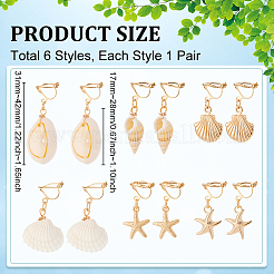 6Pair 304 Stainless Steel Clip-on Earring&nbsp;EJEW-UN00025