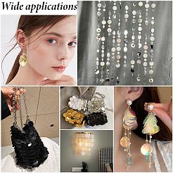 500Pcs Plastic Paillette/Sequins Pendants&nbsp;AJEW-GF0008-81B