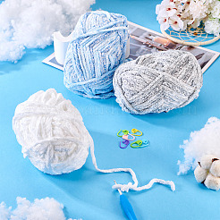 3 Rolls Polyester Chenille Wool Yarn&nbsp;OCOR-MB0001-06C