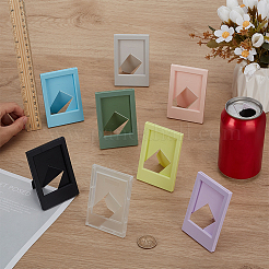 8Pcs 8 Colors Plastic Photo Frame Stand&nbsp;AJEW-FG0004-68