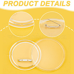 Acrylic Button Pin Badge&nbsp;TACR-WH0021-14A