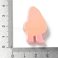 Electroplate Number Theme Resin Beads&nbsp;RESI-Q015-01E