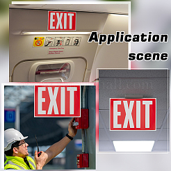 Paper Emergency Exits Signs&nbsp;AJEW-WH0609-685