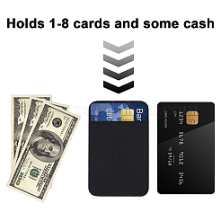 4Pcs Self-adhesive Elastic Fabric Phone Card Holder for Back of Phone&nbsp;OFST-CN0001-01