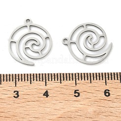 201 Stainless Steel Pendants&nbsp;STAS-F337-02P