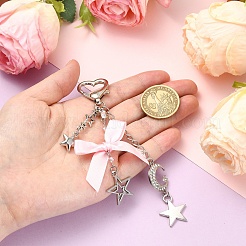 Alloy Rhinestone & Glass & CCB Plastic & Polyester Pendant Decorations&nbsp;HJEW-YW00504
