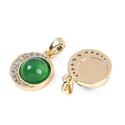 Natural Green Onyx Agate(Dyed & Heated) Pendants&nbsp;KK-U043-53G-02