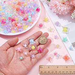 240Pcs 8 Styles Transparent Plastic Beads&nbsp;KY-BM0001-04