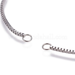 Tarnish Resistant Stainless Steel Slider Bracelet Making&nbsp;AJEW-JB00478-01