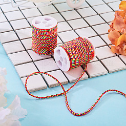 2 Rolls Multi-Color Decorative Nylon Twisted Cord&nbsp;NWIR-TADJ0001-04B