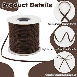 100 Yards Single Face Velvet Ribbon&nbsp;DIY-WH0656-16A