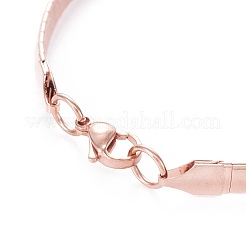 304 Stainless Steel Choker Necklaces and Bangles Jewelry Sets&nbsp;SJEW-L144-A01-RG