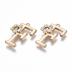 Brass Pendants&nbsp;KK-Q768-001G-F