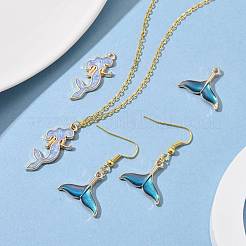 50Pcs 2 Style Alloy Enamel Pendants&nbsp;ENAM-LS0001-10LG