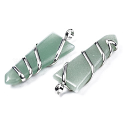 Natural Green Aventurine Big Pendants&nbsp;G-S359-357