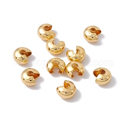 Brass Crimp Beads Covers&nbsp;X-KK-P219-05C-G02